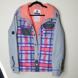 Billabong plaid outerwear collection jacket